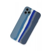Mey İthalat®  iPhone 11 Pro Kılıf Ebruli Lansman Silikon - Mavi-Gri