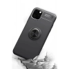 Mey İthalat®  iPhone 11 Pro Kılıf Range Yüzüklü Silikon - Siyah-Mavi