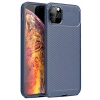 Mey İthalat®  iPhone 11 Pro Max Kılıf Auto Focus Karbon Kapak - Lacivert