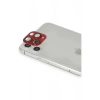Mey İthalat®  iPhone 11 Pro Max Pers Alüminyum Kamera Lens - Kırmızı