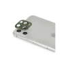 Mey İthalat®  iPhone 11 Pro Max Pers Alüminyum Kamera Lens - Yeşil