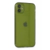 Mey İthalat®  iPhone 12 Kılıf Fly Lens Silikon - Yeşil