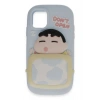 Mey İthalat®  iPhone 12 Kılıf Poky Karakter Silikon Kapak - Desen 3