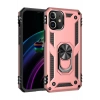 Mey İthalat®  iPhone 12 Kılıf Sofya Yüzüklü Silikon Kapak - Rose