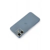 Mey İthalat®  iPhone 12 Metal Kamera Lens Koruma Cam - Açık Yeşil