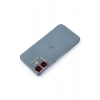 Mey İthalat®  iPhone 12 Metal Kamera Lens Koruma Cam - Kırmızı