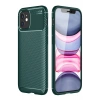 Mey İthalat®  iPhone 12 Mini Kılıf Auto Focus Karbon Kapak - Yeşil