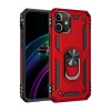 Mey İthalat®  iPhone 12 Mini Kılıf Sofya Yüzüklü Silikon Kapak - Kırmızı
