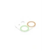 Mey İthalat®  iPhone 12 Mini Renkli Kamera Lens Koruma Cam - Turuncu-Yeşil