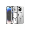 Mey İthalat®  iPhone 12 Pro Kılıf Kross Magneticsafe Kapak - Titan Gri