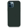 Mey İthalat®  iPhone 12 Pro Kılıf Lansman Legant Silikon - Koyu Yeşil