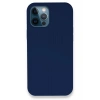 Mey İthalat®  iPhone 12 Pro Kılıf Lansman Legant Silikon - Lacivert