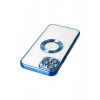 Mey İthalat®  iPhone 12 Pro Kılıf Slot Silikon - Mavi