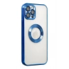 Mey İthalat®  iPhone 12 Pro Kılıf Slot Silikon - Mavi