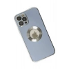 Mey İthalat®  iPhone 12 Pro Kılıf Store Silikon - Sierra Blue