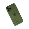 Mey İthalat®  iPhone 12 Pro Max Kılıf Fly Lens Silikon - Yeşil