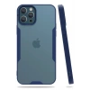 Mey İthalat®  iPhone 12 Pro Max Kılıf Platin Silikon - Lacivert