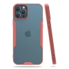 Mey İthalat®  iPhone 12 Pro Max Kılıf Platin Silikon - Pembe