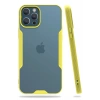 Mey İthalat®  iPhone 12 Pro Max Kılıf Platin Silikon - Sarı