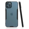 Mey İthalat®  iPhone 12 Pro Max Kılıf Platin Silikon - Siyah