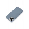 Mey İthalat®  iPhone 12 Pro Metal Kamera Lens Koruma Cam - Gümüş