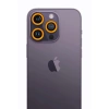 Mey İthalat®  iPhone 12 Pro Neon Fosforlu Kamera Lens - Sarı