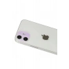 Mey İthalat®  iPhone 12 Rainbow Kamera Lens Koruma Cam - Mor