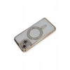 Mey İthalat®  iPhone 13 Kılıf Joke Simli Magneticsafe Kılıf - Gold