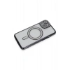 Mey İthalat®  iPhone 13 Kılıf Joke Simli Magneticsafe Kılıf - Siyah