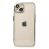Mey İthalat®  iPhone 13 Kılıf  Lensli Silikon - Gümüş