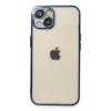 Mey İthalat®  iPhone 13 Kılıf  Lensli Silikon - Lacivert