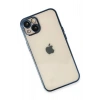 Mey İthalat®  iPhone 13 Kılıf  Lensli Silikon - Lacivert