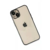Mey İthalat®  iPhone 13 Kılıf  Lensli Silikon - Siyah