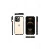 Mey İthalat®  iPhone 13 Pro Kılıf Miami Şeffaf Silikon - Siyah