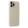 Mey İthalat®  iPhone 13 Pro Kılıf Nano içi Kadife Silikon - Bej