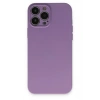 Mey İthalat®  iPhone 13 Pro Kılıf Nano içi Kadife Silikon - Koyu Lila