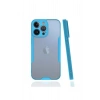 Mey İthalat®  iPhone 13 Pro Kılıf Platin Silikon - Mavi