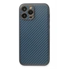 Mey İthalat®  iPhone 13 Pro Max Kılıf Coco Karbon Silikon - Mavi