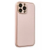 Mey İthalat®  iPhone 13 Pro Max Kılıf Coco Karbon Silikon - Pembe