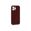 Mey İthalat®  iPhone 13 Pro Max Kılıf Lansman Legant Silikon - Bordo