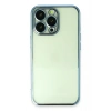 Mey İthalat®  iPhone 13 Pro Max Kılıf  Lensli Silikon - Açık Mavi