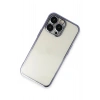 Mey İthalat®  iPhone 13 Pro Max Kılıf  Lensli Silikon - Mor