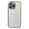 Mey İthalat®  iPhone 13 Pro Max Kılıf  Lensli Silikon - Siyah