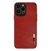 Mey İthalat®  iPhone 13 Pro Max Kılıf Loop Deri Silikon - Kırmızı