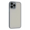 Mey İthalat®  iPhone 13 Pro Max Kılıf Montreal Silikon Kapak - Gri