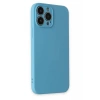 Mey İthalat®  iPhone 13 Pro Max Kılıf Nano içi Kadife Silikon - Mavi