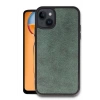 Mey İthalat®   iPhone 14 Kılıf Aras Deri Kapak - Koyu Yeşil