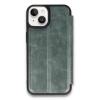 Mey İthalat®   iPhone 14 Kılıf Flip Cover - Koyu Yeşil