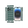 Mey İthalat®  iPhone 14 Pro Kılıf Optimum Silikon - Koyu Yeşil