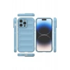 Mey İthalat®  iPhone 14 Pro Kılıf Optimum Silikon - Sky Blue